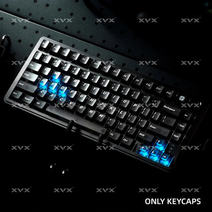 XVX Matte Clear WOB PC Transparent Cherry Profile 119-Key Keycap Set