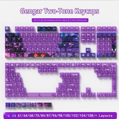Gengar Dual Tone Extended  PBT PC Cherry Keycaps