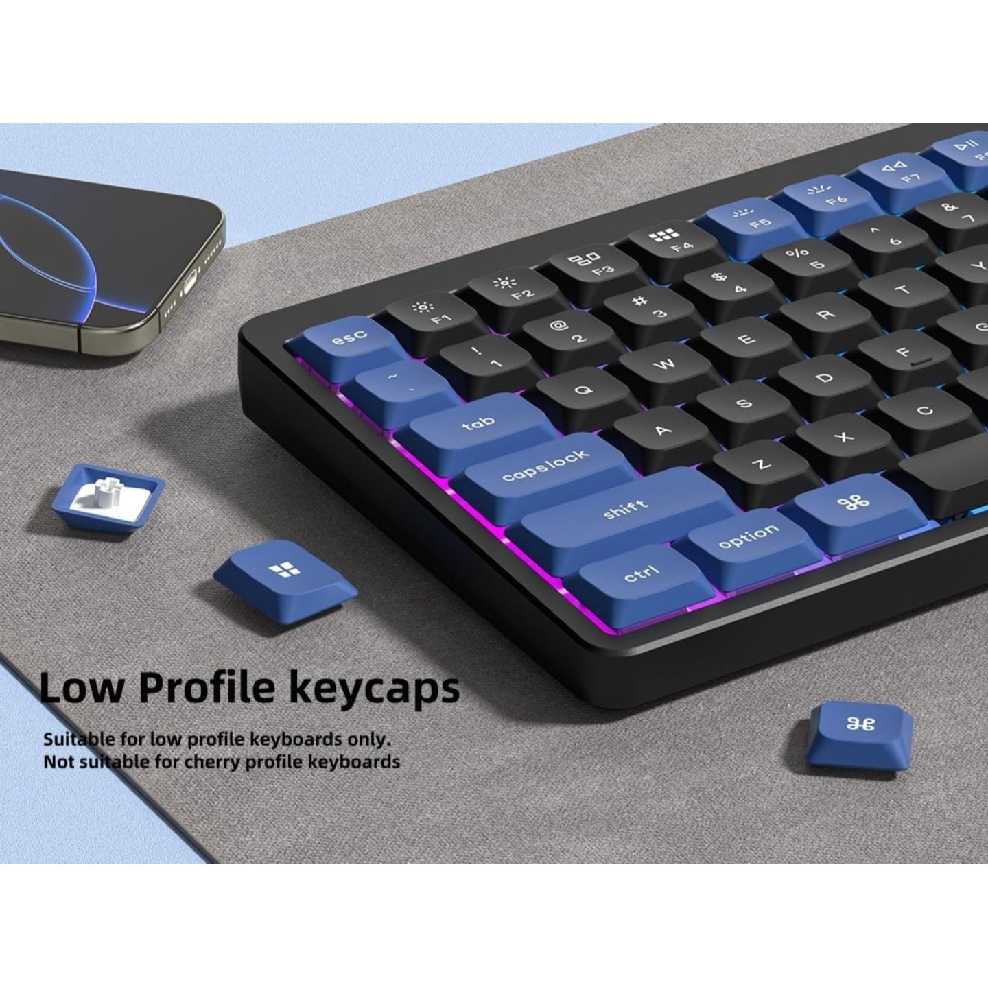 Womier Skyline Submarine PBT PC Low Profile Keycaps