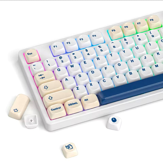 Womier Ceramic Coated Sea Salt Cheese MOA PBT Keycaps