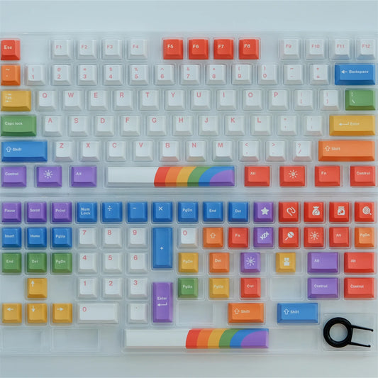 Color Gradient Cherry PBT Keycaps