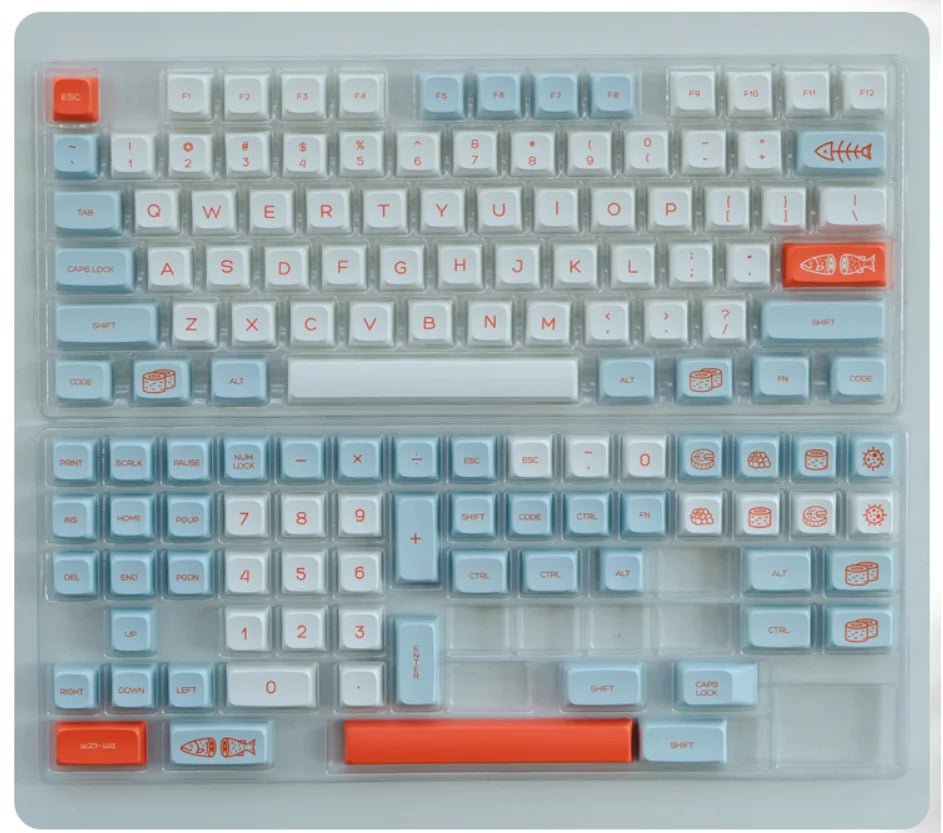 HSA Salmon Unique Profile Keycaps