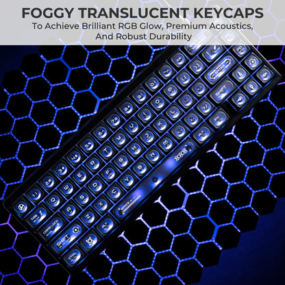 Cats Eye New Concept Black UV Printed Backlit Keycaps
