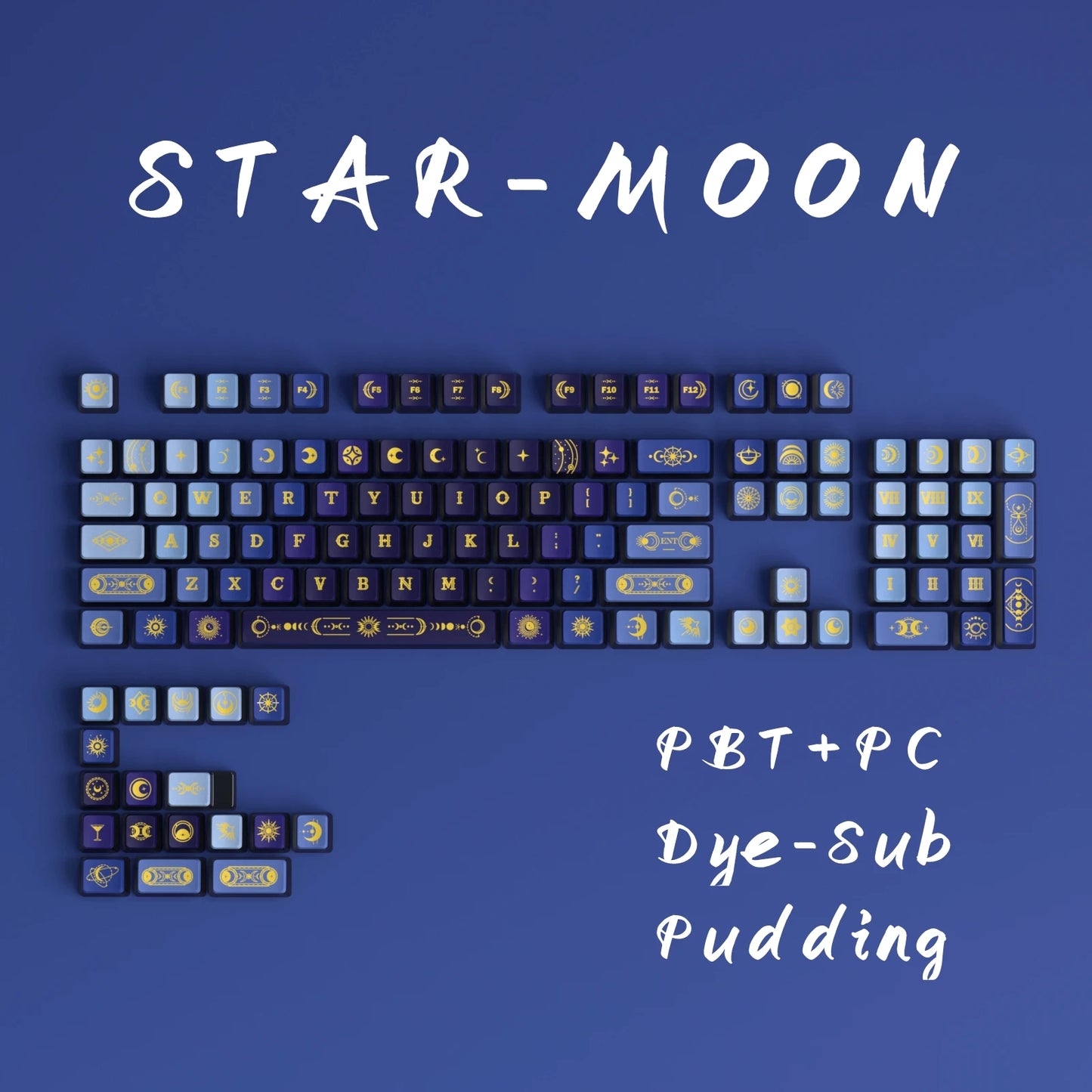 Celestial Dome PBT-PC OEM Bottom Backlit Pudding Keycaps