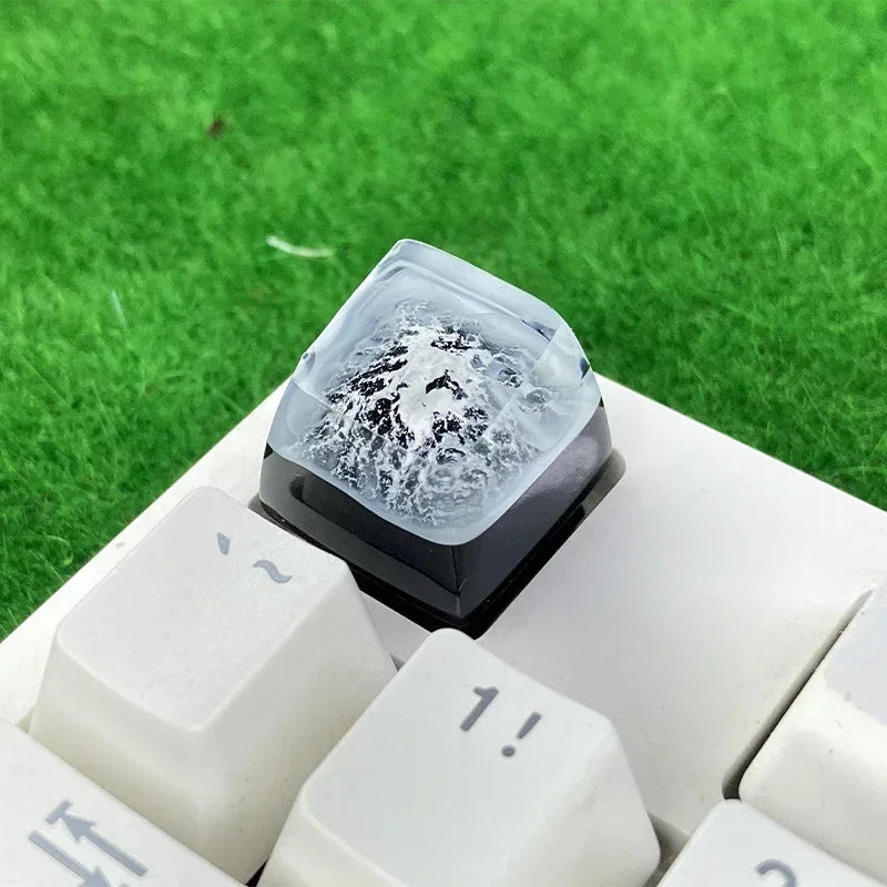 Mount Fuji Snow Mountain Resin Artisan Keycap