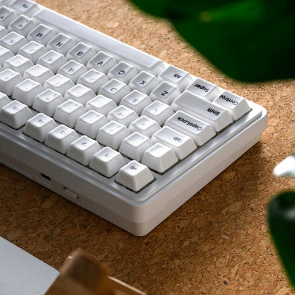 XVX Full Glaze Ceramic Minimal White Cherry Profile 120-Key Full Keycap Set