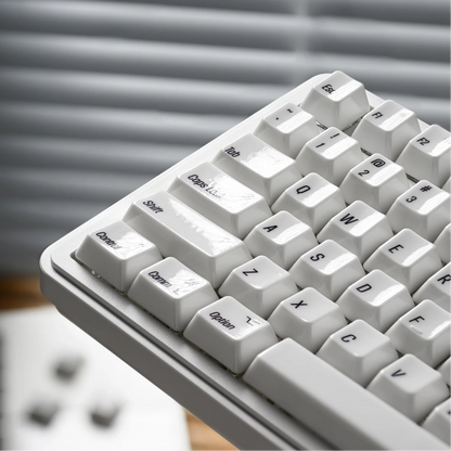 Glaze Full Ceramic Retro Cherry Profile 120-Key Keycap Set Mac Compatible