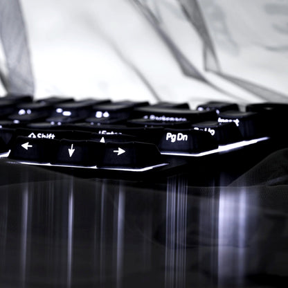 XVX Noir Side Shinethrough Glaze Ceramic Cherry Profile 120-Key Full Keycap Set