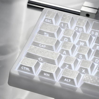 XVX PRISM Forged Carbon Shine-Through Cherry Profile 136-Key PBT Keycap Set