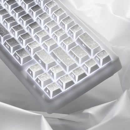 XVX PRISM Forged Carbon Shine-Through Cherry Profile 136-Key PBT Keycap Set