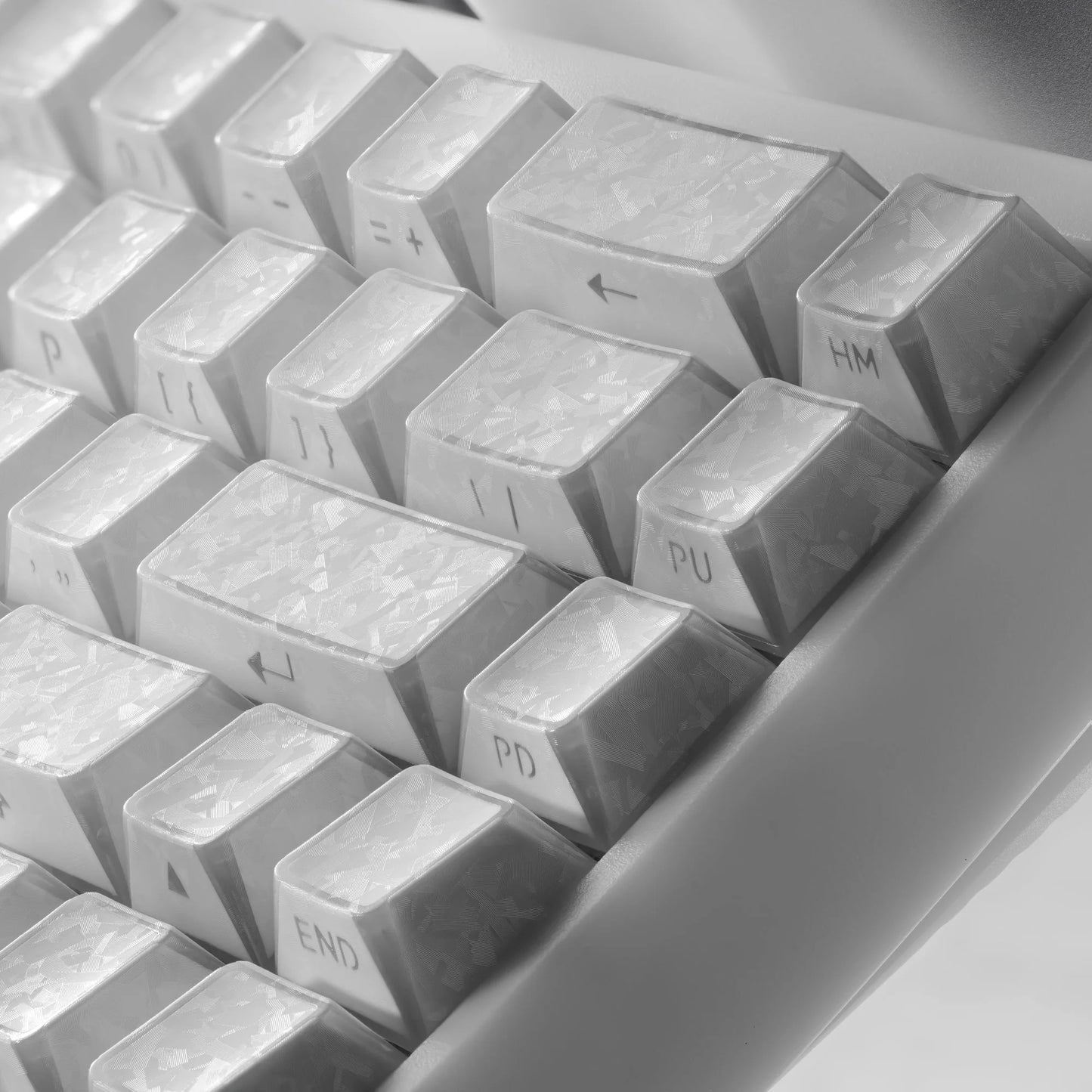 XVX PRISM Forged Carbon Shine-Through Cherry Profile 136-Key PBT Keycap Set