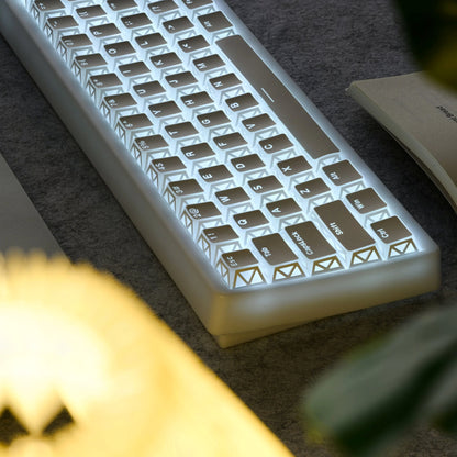 XVX PRISM Refraction Shine-Through Cherry Profile 130-Key PBT Keycap Set
