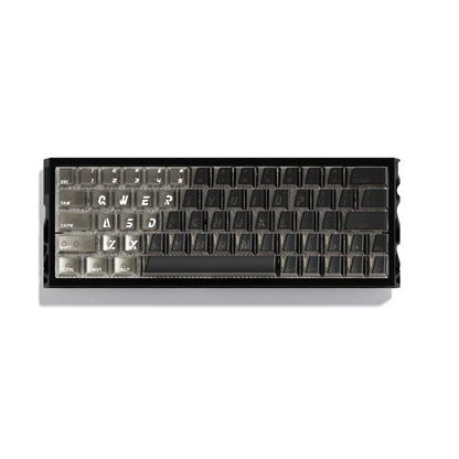 XVX Wedge PRISM Black Shine-Through Double-Shot ABS+PC Keycap Set