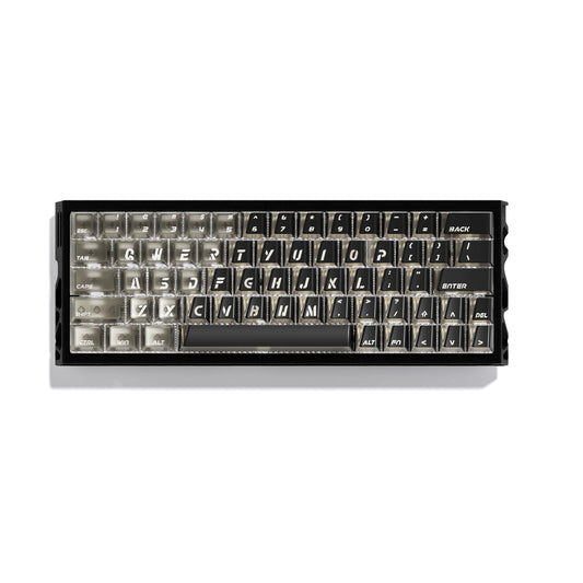 XVX Wedge PRISM Black Shine-Through Double-Shot ABS+PC Keycap Set