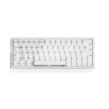 XVX Wedge PRISM White Shine-Through Double-Shot ABS+PC Keycap Set