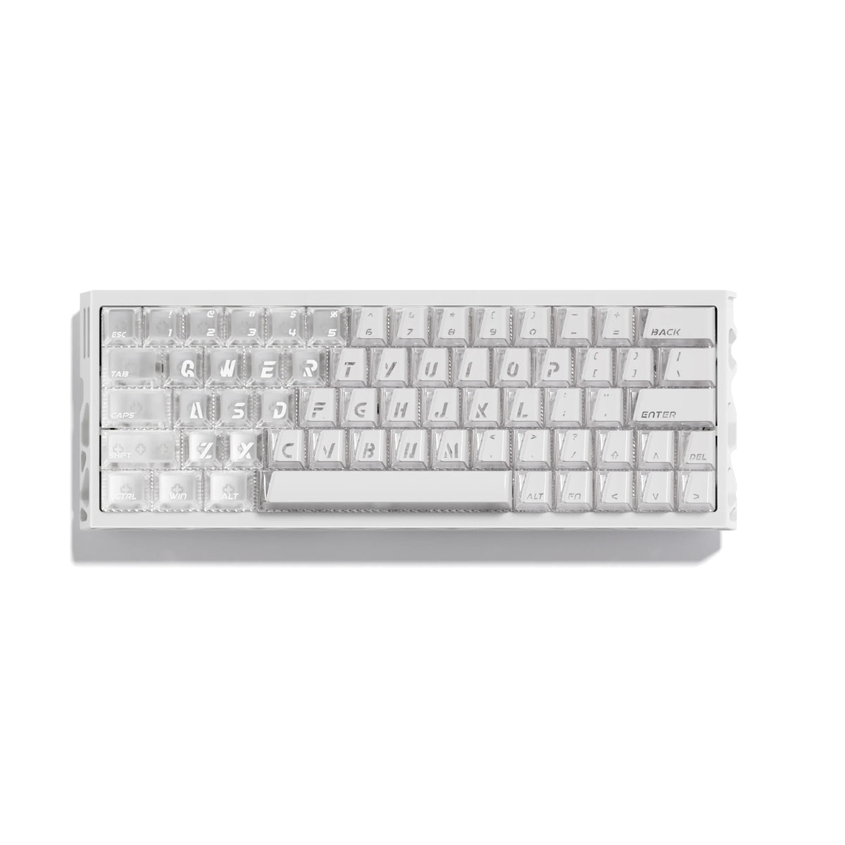 XVX Wedge PRISM White Shine-Through Double-Shot ABS+PC Keycap Set
