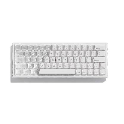 XVX Wedge PRISM White Shine-Through Double-Shot ABS+PC Keycap Set