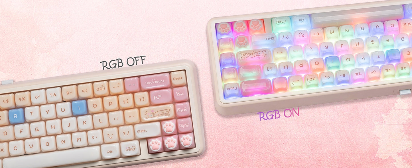 Jade Ragdoll Cat MAO Keycaps