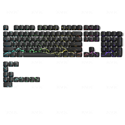 PREMIUM Meteor Pattern IMD Tech Side Backlit Stealth Keycaps