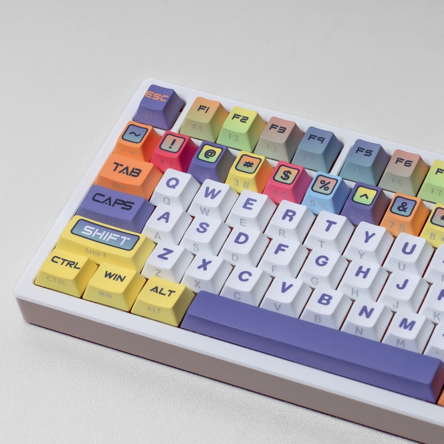 Pixel Punch Cartoon Dual Legends Backlit Keycaps
