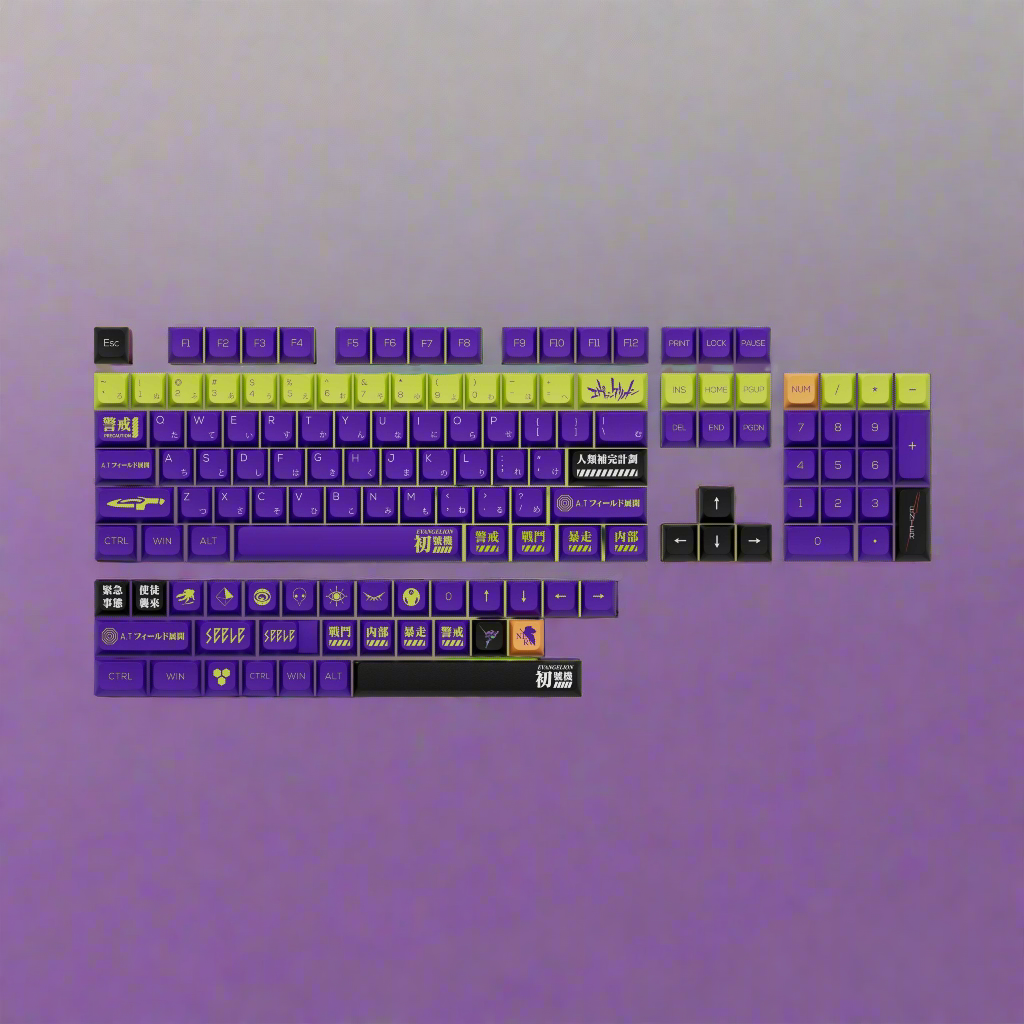 EVA-01 Japanese XDA PBT Keycaps