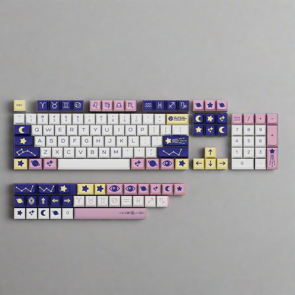 Astrology Inspired XDA PBT Keycaps