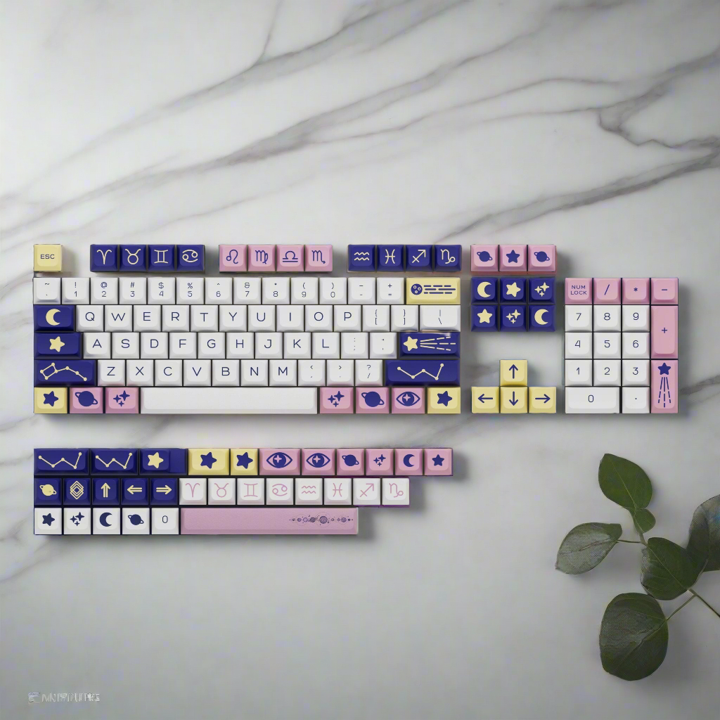 Astrology Inspired XDA PBT Keycaps