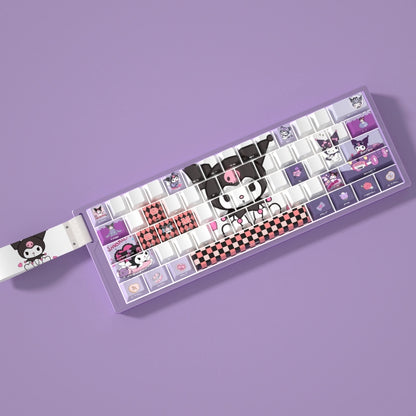 Kuromi Side Shinethrough Doubleshot PBT Keycaps