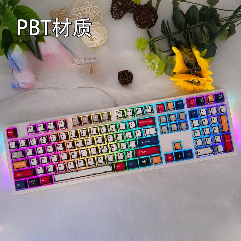 Comic Manga Lightning 2 Colors Cherry PBT Keycaps