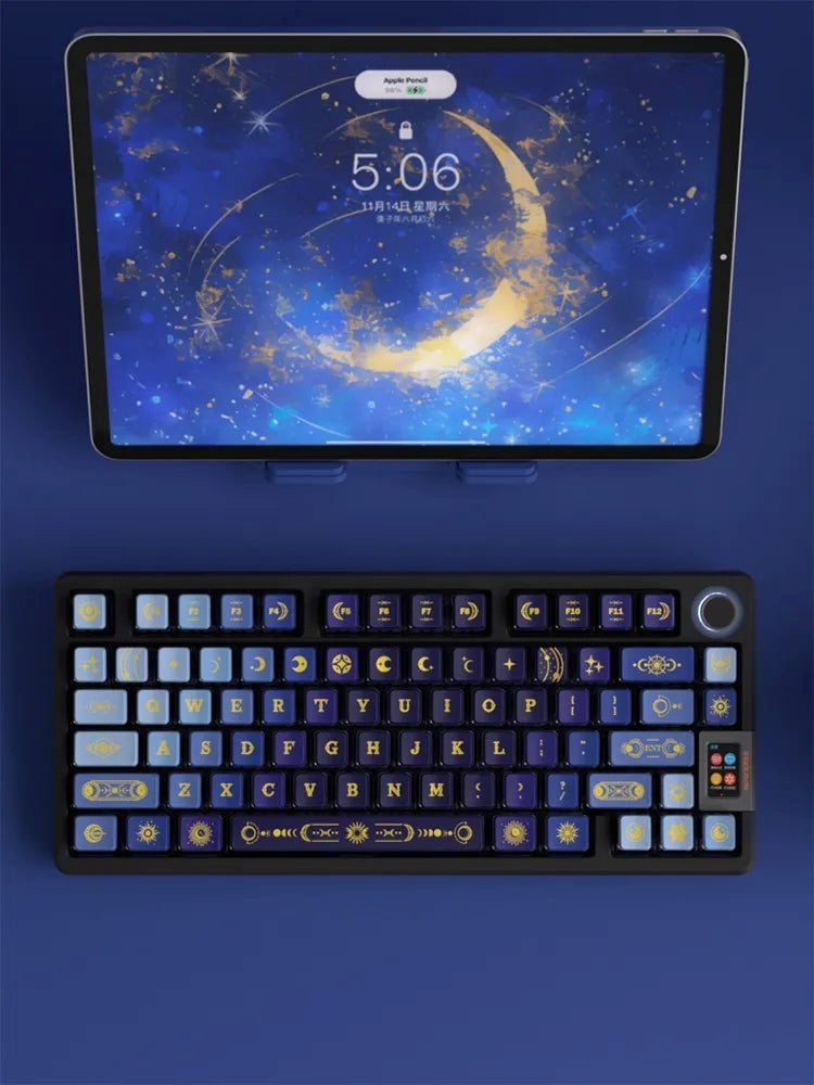 Celestial Dome PBT-PC OEM Bottom Backlit Pudding Keycaps