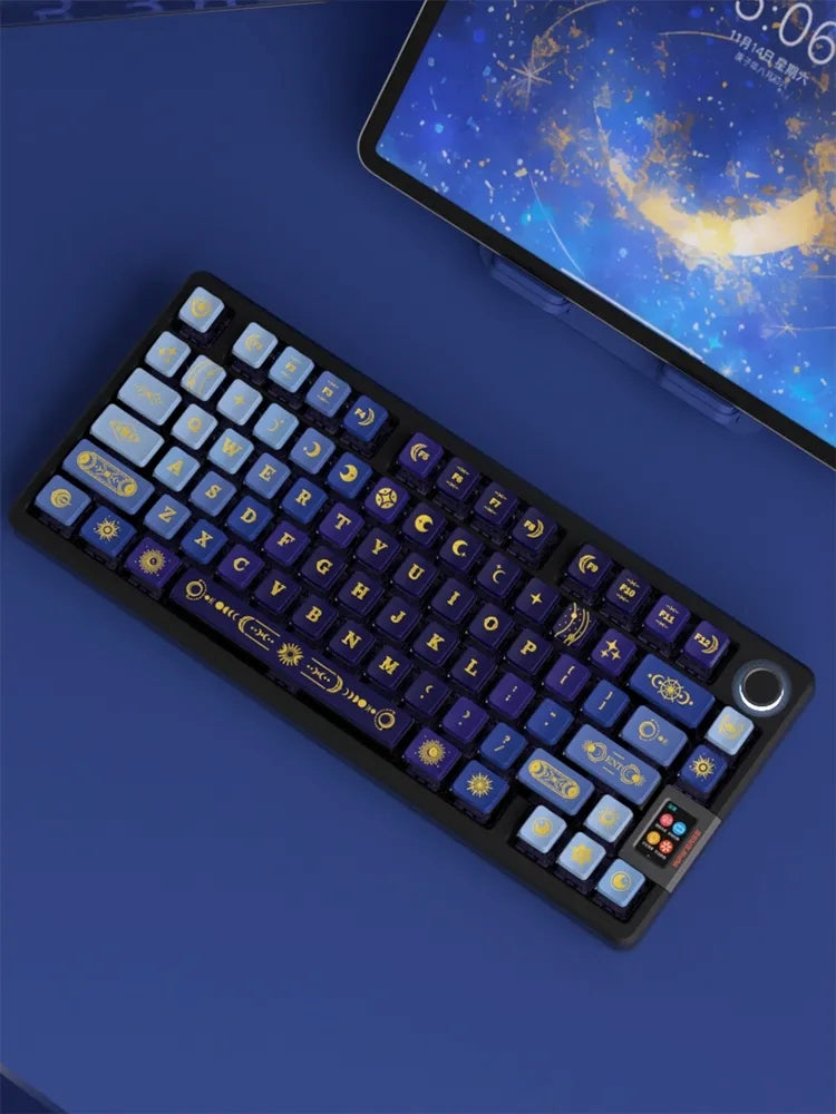 Celestial Dome PBT-PC OEM Bottom Backlit Pudding Keycaps