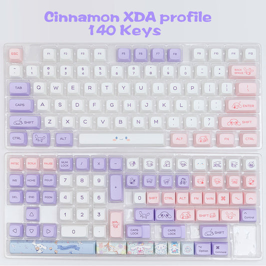 Cinnamon Dog XDA PBT Keycaps