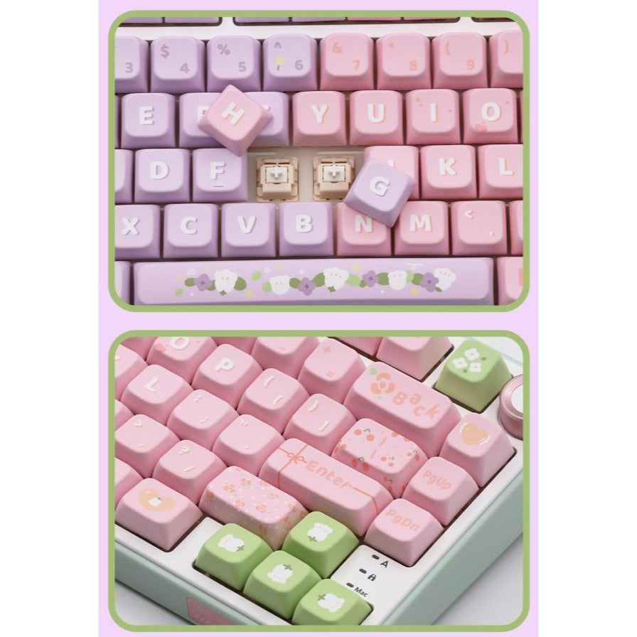 Lily Of The Valley Premium  MDA PBT Keycaps