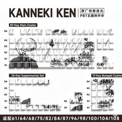 Kanneki Ken Quality Side Backlit Cherry PBT Keycaps