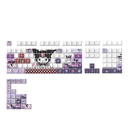 Kuromi Side Shinethrough Doubleshot PBT Keycaps