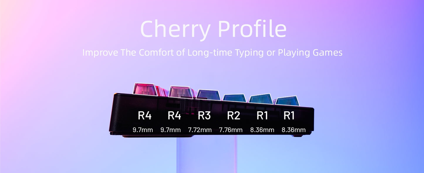 Skyglow Gorgeous-View Cherry Profile PC Keycaps