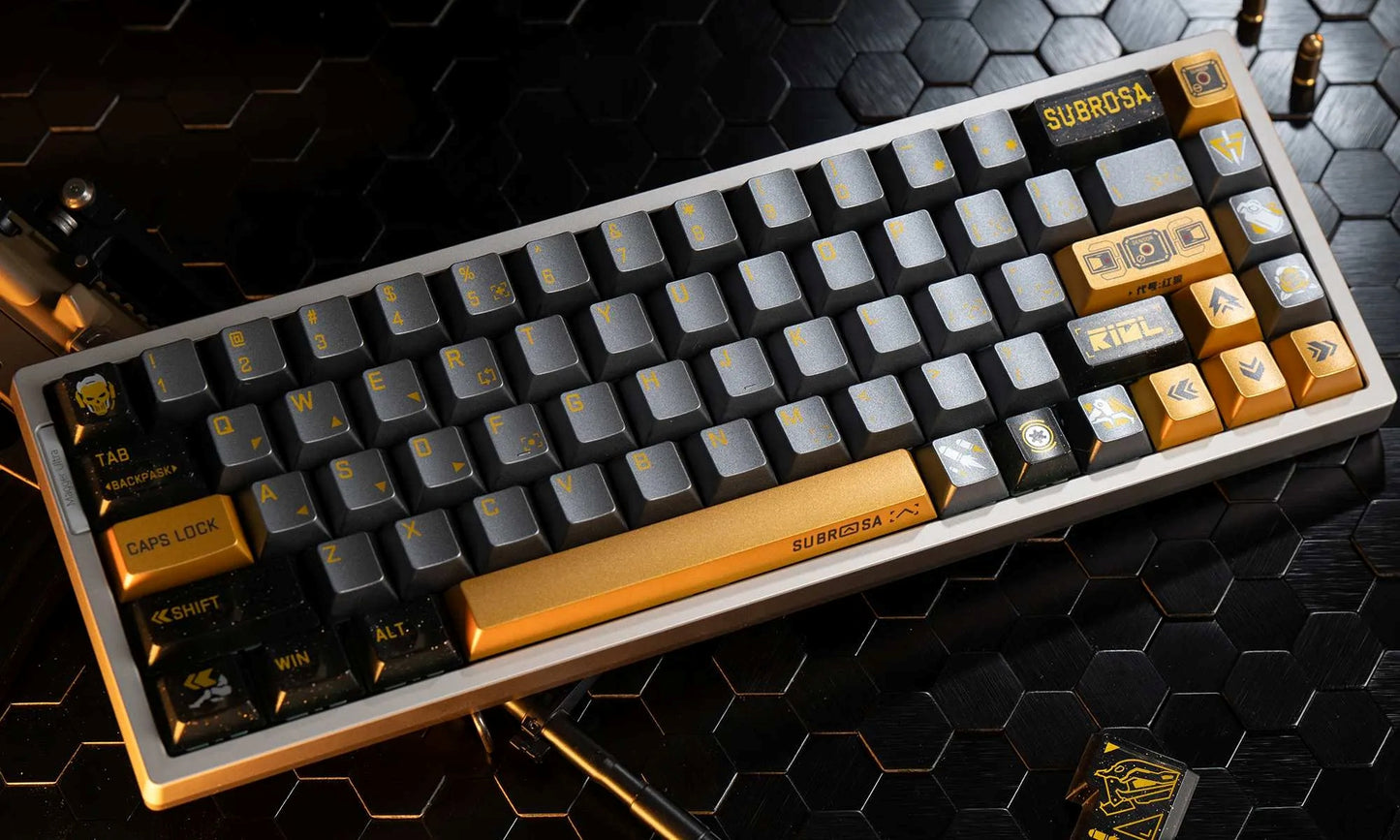 Delta Force: Subrosa D-Wolf High Quality PBT PC Metallic Paint Keycaps