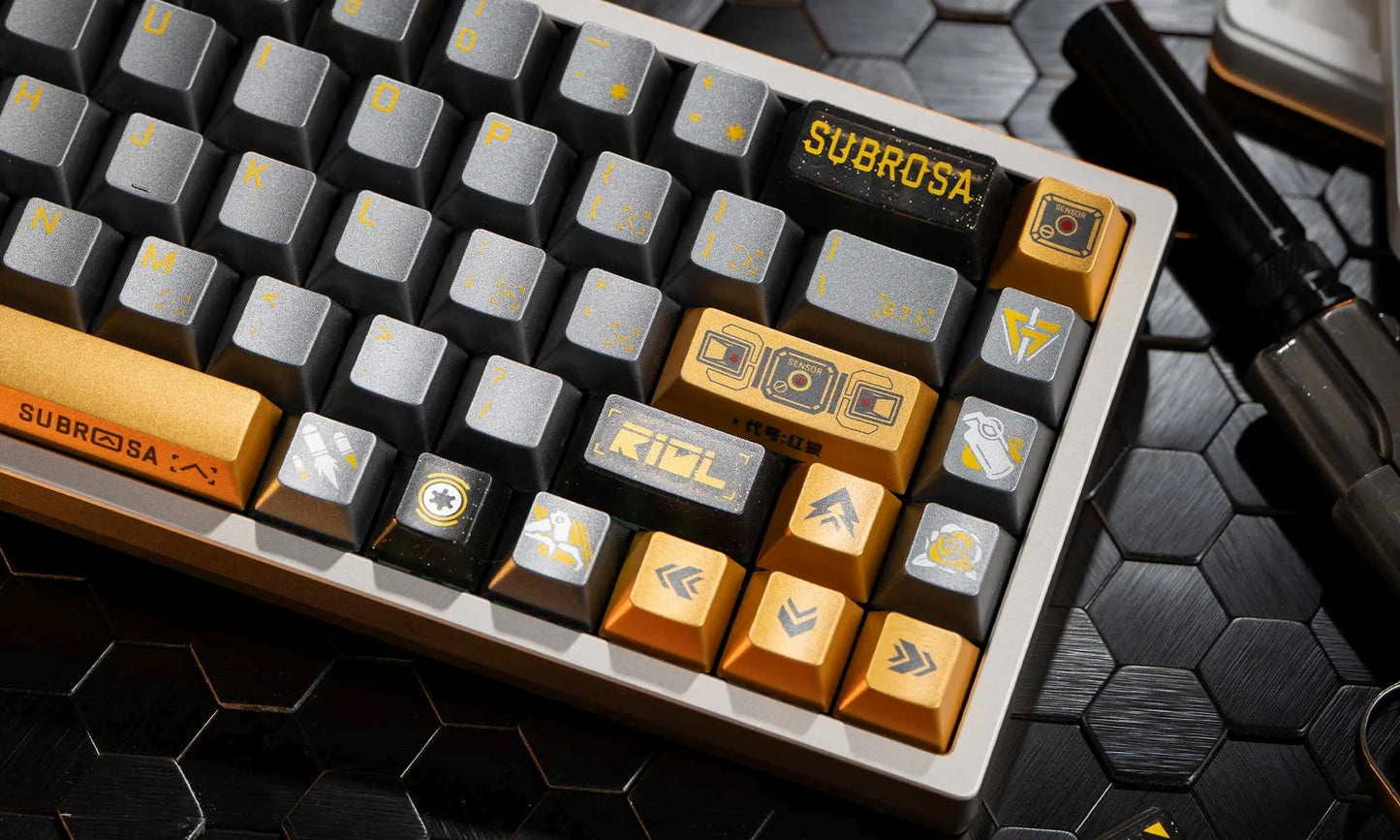 Delta Force: Subrosa D-Wolf High Quality PBT PC Metallic Paint Keycaps
