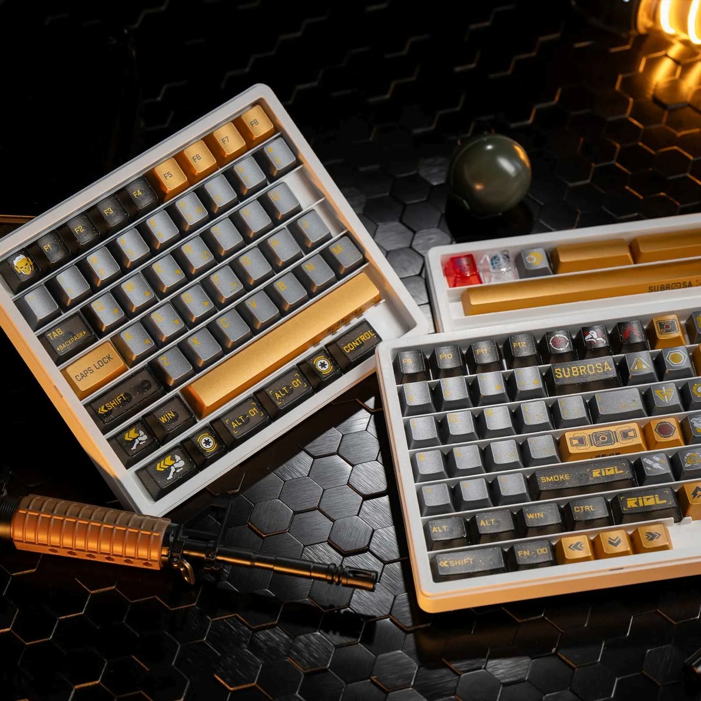 Delta Force: Subrosa D-Wolf High Quality PBT PC Metallic Paint Keycaps