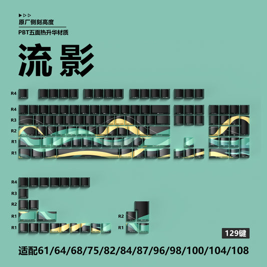 Flowing Shadow Cherry Side Backlit Keycaps