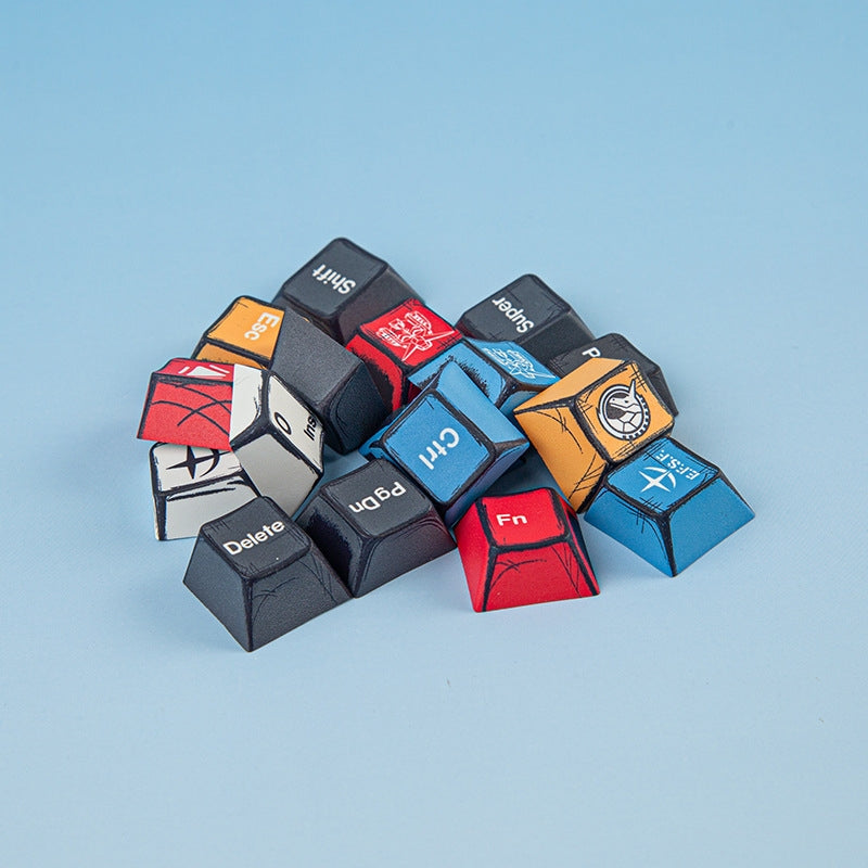 Comic Manga Gundam Cherry PBT Keycaps