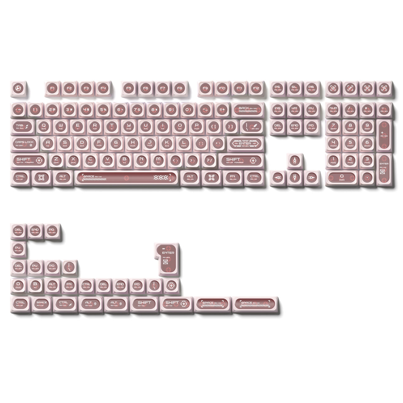Cats Eye New Concept Pink UV Printed Backlit Keycaps – CuriosityCaps