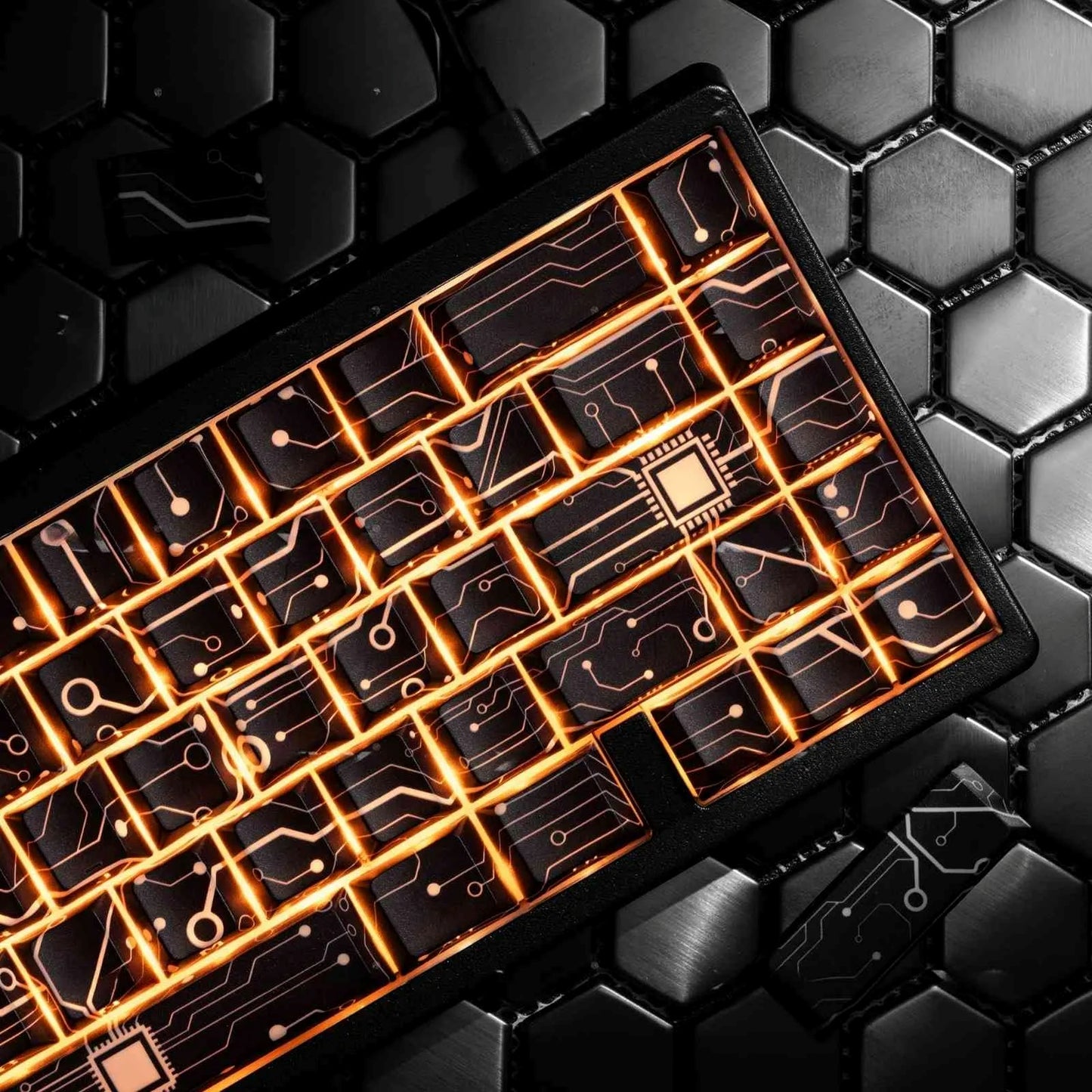 PCB Electronic Vision Side Backlit Cherry PBT Keycaps