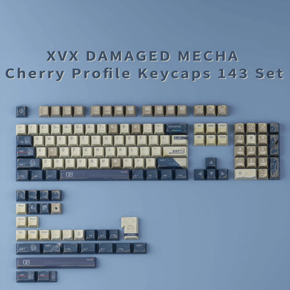 Gundam 08MS Mecha Cherry PBT Keycaps