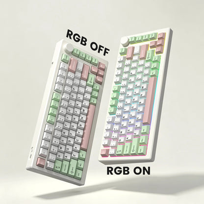 Womier Sakura Matcha Cherry Doubleshot PBT Keycaps