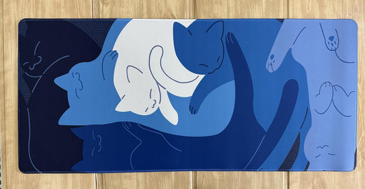 SLEEPING CATS BLUE SPEED EDITION DESKMAT