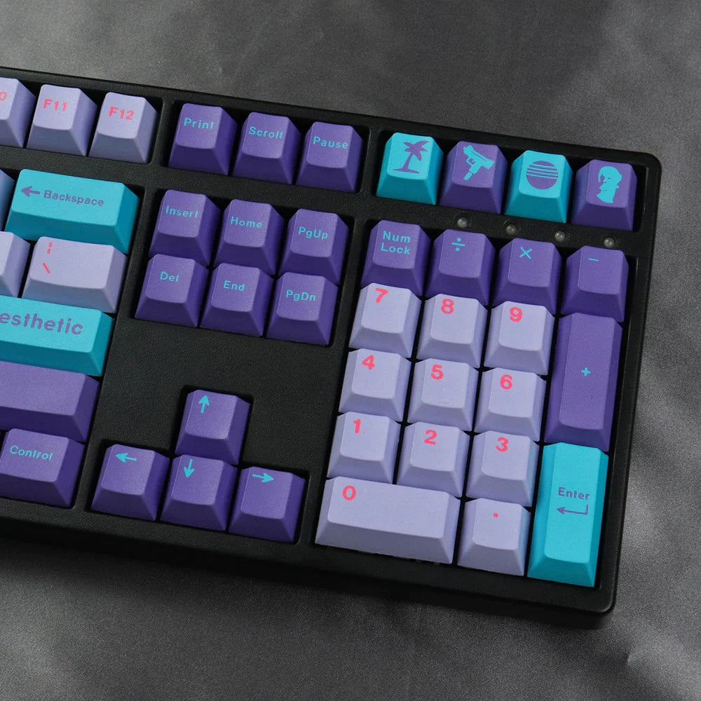 VAPORWAVE CHERRY PBT KEYCAPS