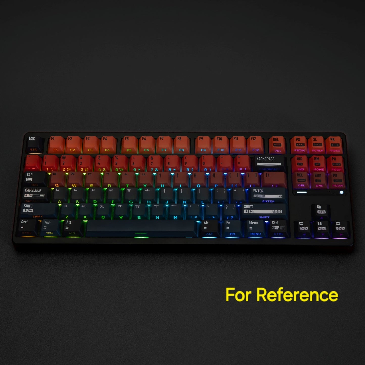 Uni Gradient Dual Legends Backlit Keycaps