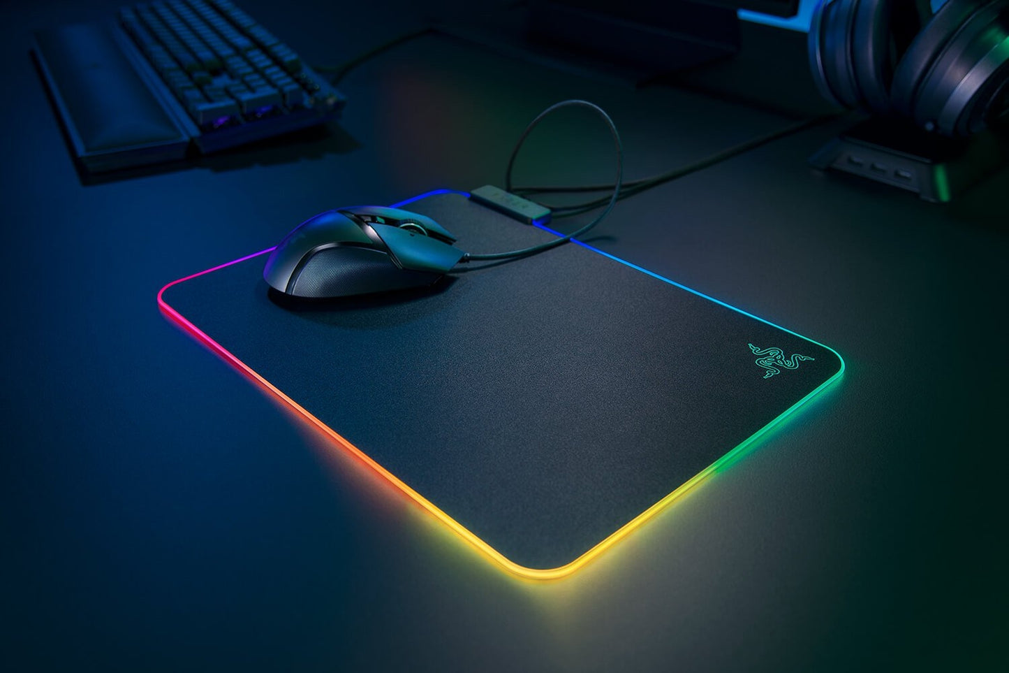 PRICE DROP Razer Firefly V2 - Hard Surface Premium Gaming Mouse Mat with Chroma RGB