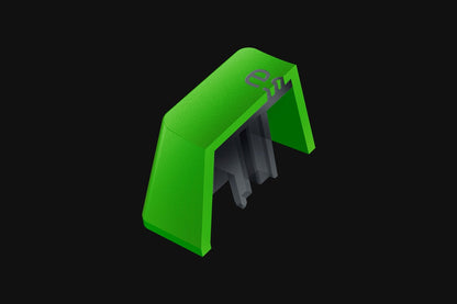 PRICE DROP Razer Shinethrough PBT Keycap & Coiled Cable Upgrade Set White Green